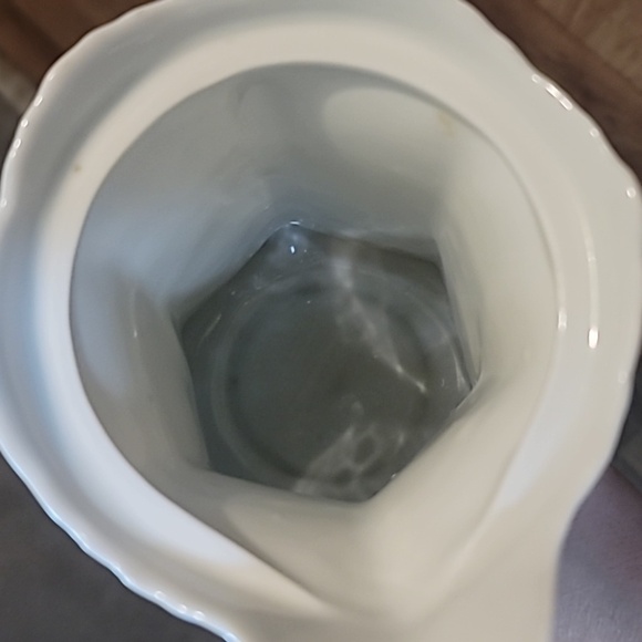 Antique Victorian Chocolate Pot German Porcelain PinkRoses Shabby Cottage Chic - Picture 7 of 7